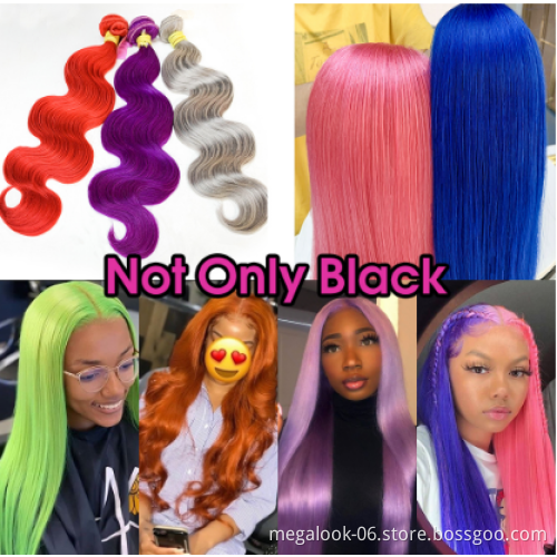 10A  Grade human hair bundles, #99J Straight Brazilian virgin  hair bundles Human
